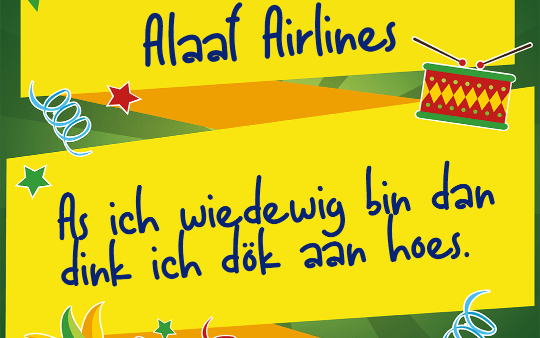 As ich wiedewig bin, dan dink ich dök aan hoes.