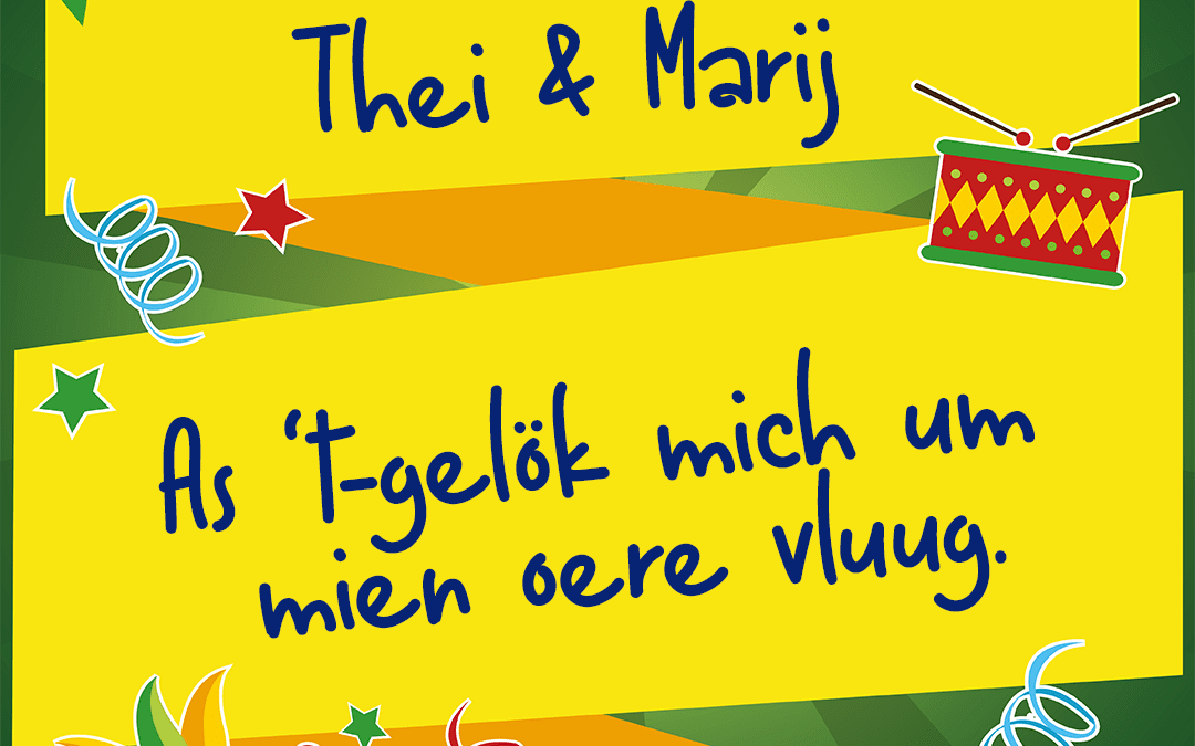 As ’t-gelök mich um mien oere vluug.