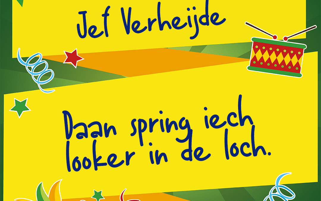 Daan spring iech looker in de loch.