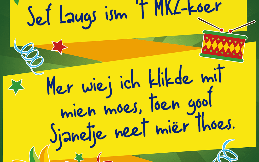 Mer wiej ich klikde mit mien moes, toen goof Sjanetje neet miër thoes.