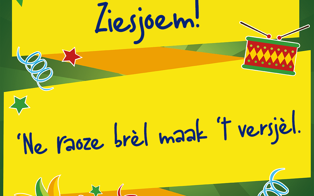 Ne raoze brèl maak ’t versjèl