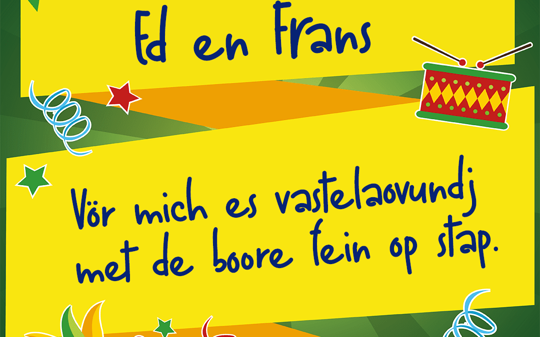 Vör mich es vastelaovundj met de boore fein op stap.