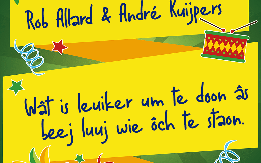 Wât is leuiker um te doon, âs beej luuj wie ôch te staon.