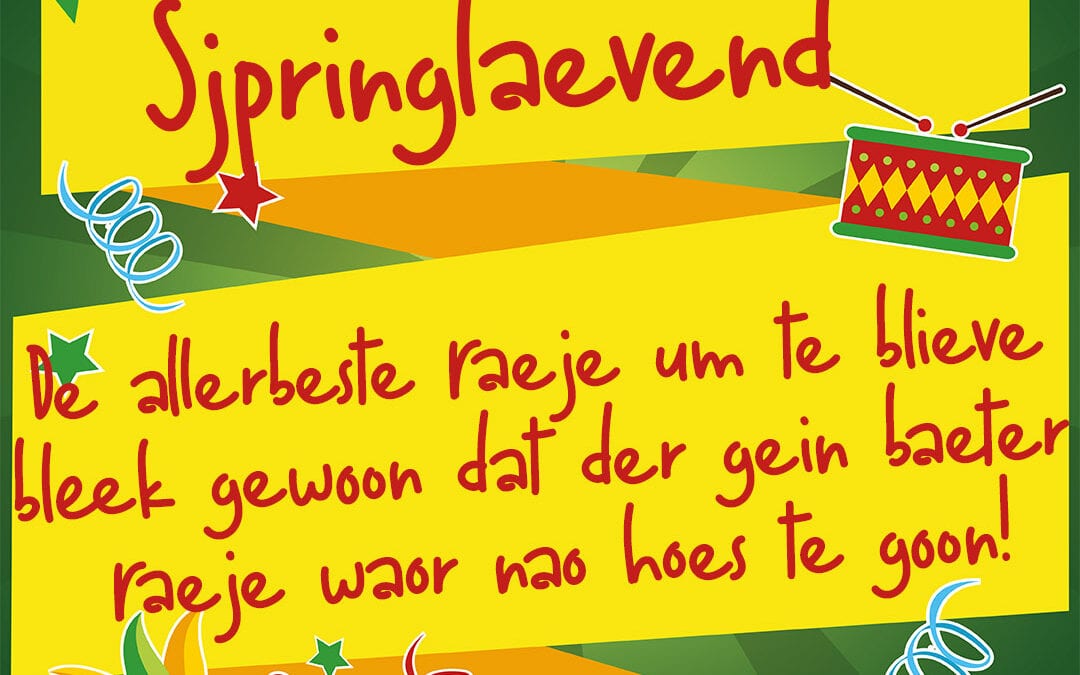 De allerbeste raeje um te blieve bleek gewoon, dat der gein baeter raeje waor nao hoes te goon!