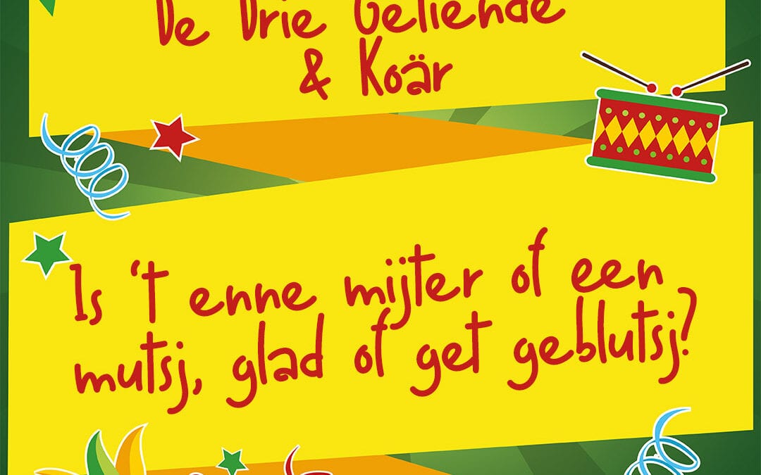Is ’t enne mijter of een mutsj, glad of get geblutsj?