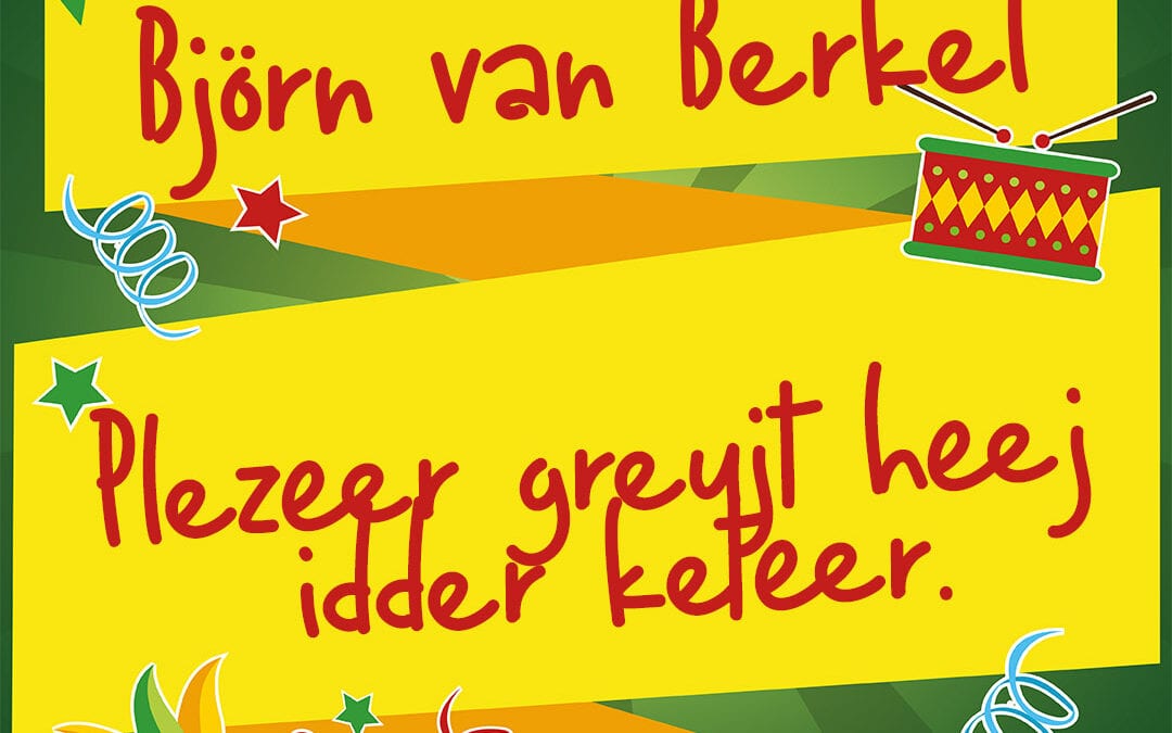 Plezeer greujt heej idder keteer.