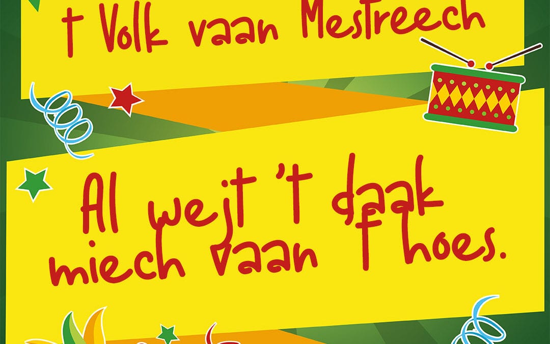 Al wejt ’t daak miech vaan ’t hoes.