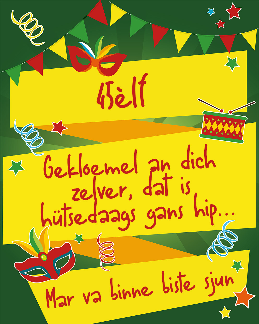 Gekloemel an dich zelver dat is hütsedaags gans hip…