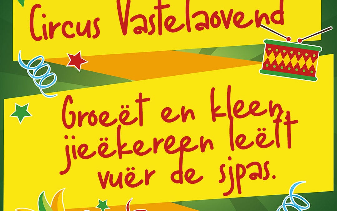 Groeët en kleen, jieëkereen leëft vuër de sjpas.