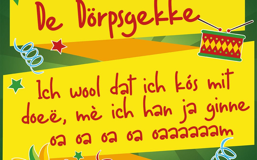 Ich wool dat ich kós mit doeë mè ich han ja ginne oa oa oa oa oaaaaaam
