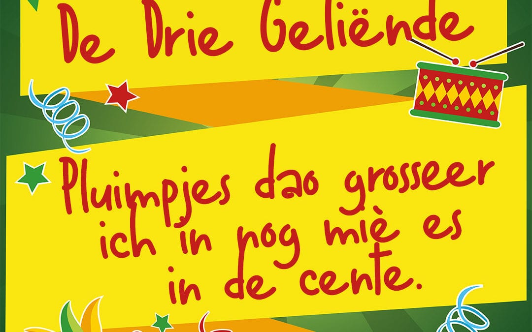 Pluimpjes dao grosseer ich in, nog miè es in de cente.