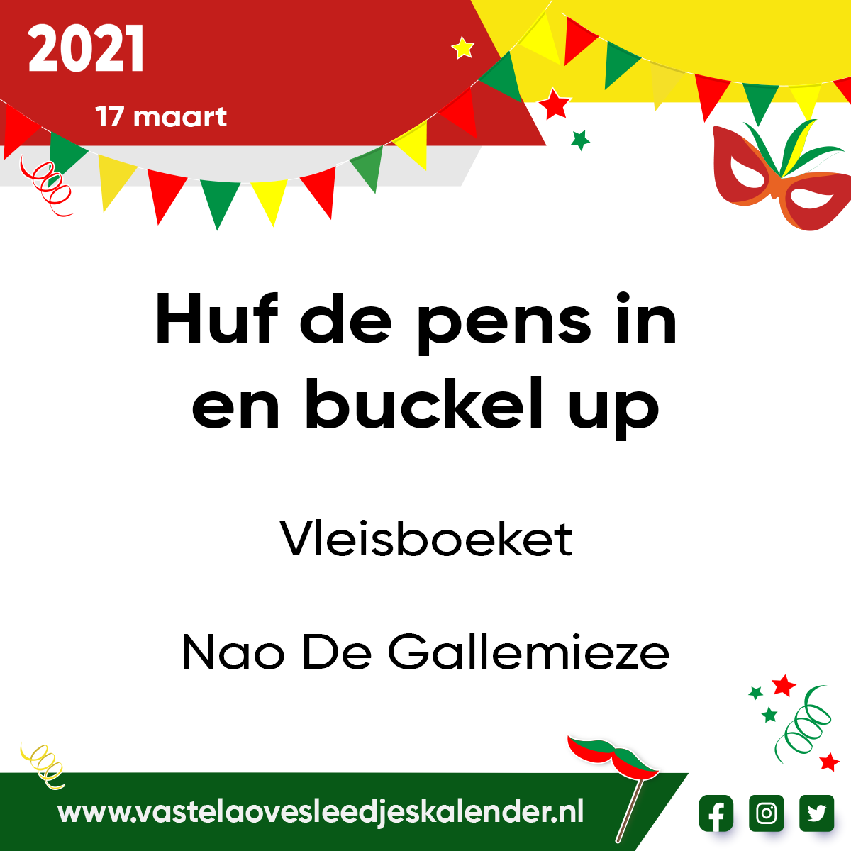 Huf de pens in en buckel up!