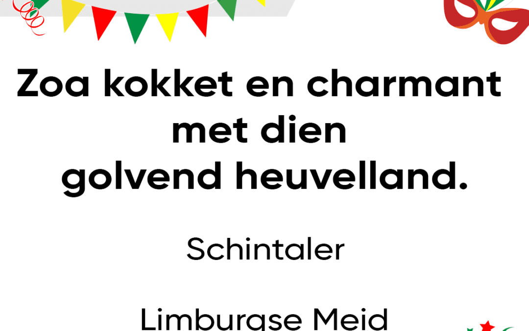 Zoa kokket en charmant met dien golvend heuvelland.