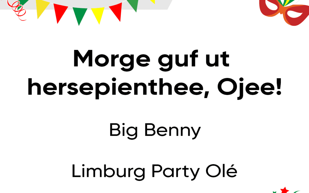 Morge guf ut hersepienthee, Ojee!