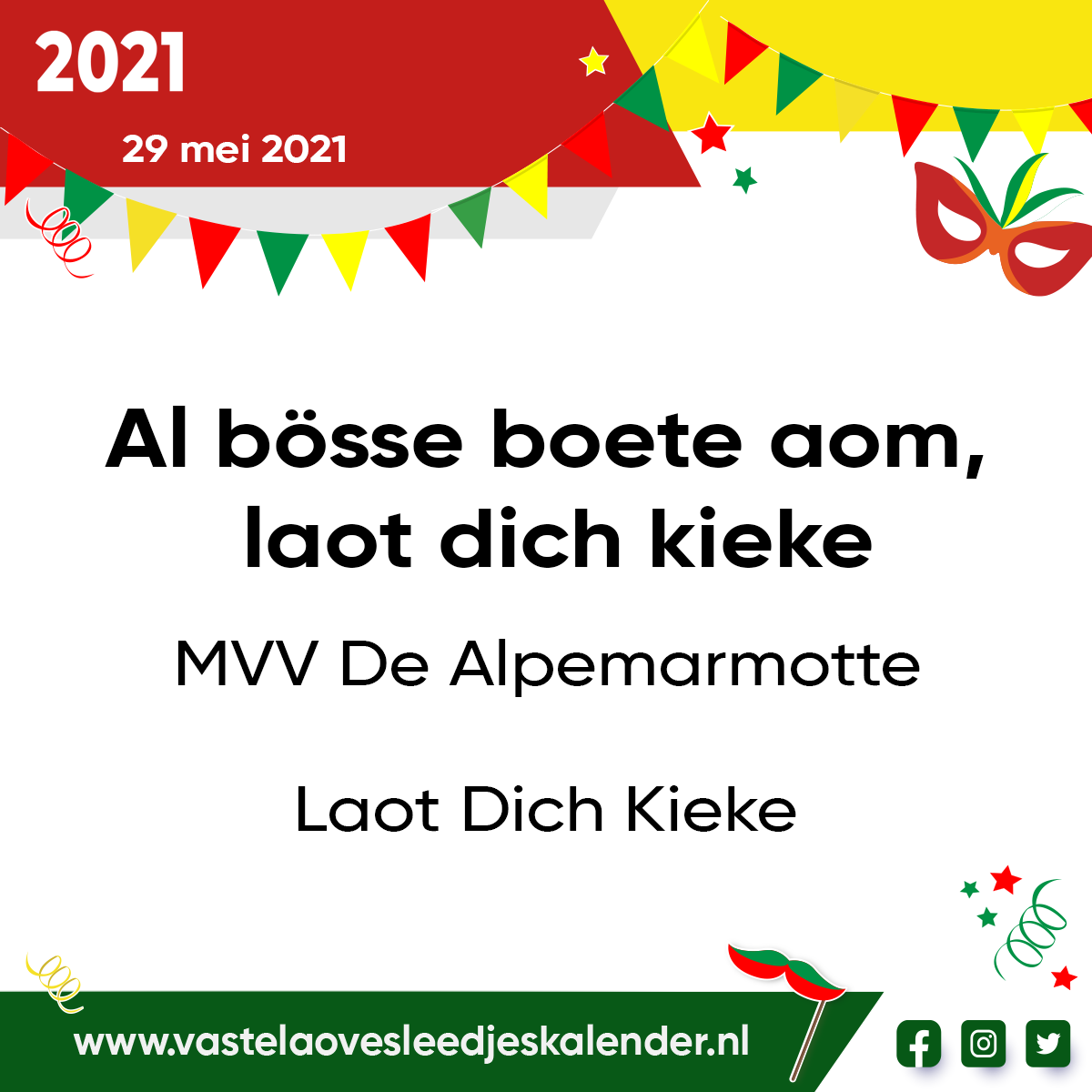 Al bÃ¶sse boete aom, laot dich kieke