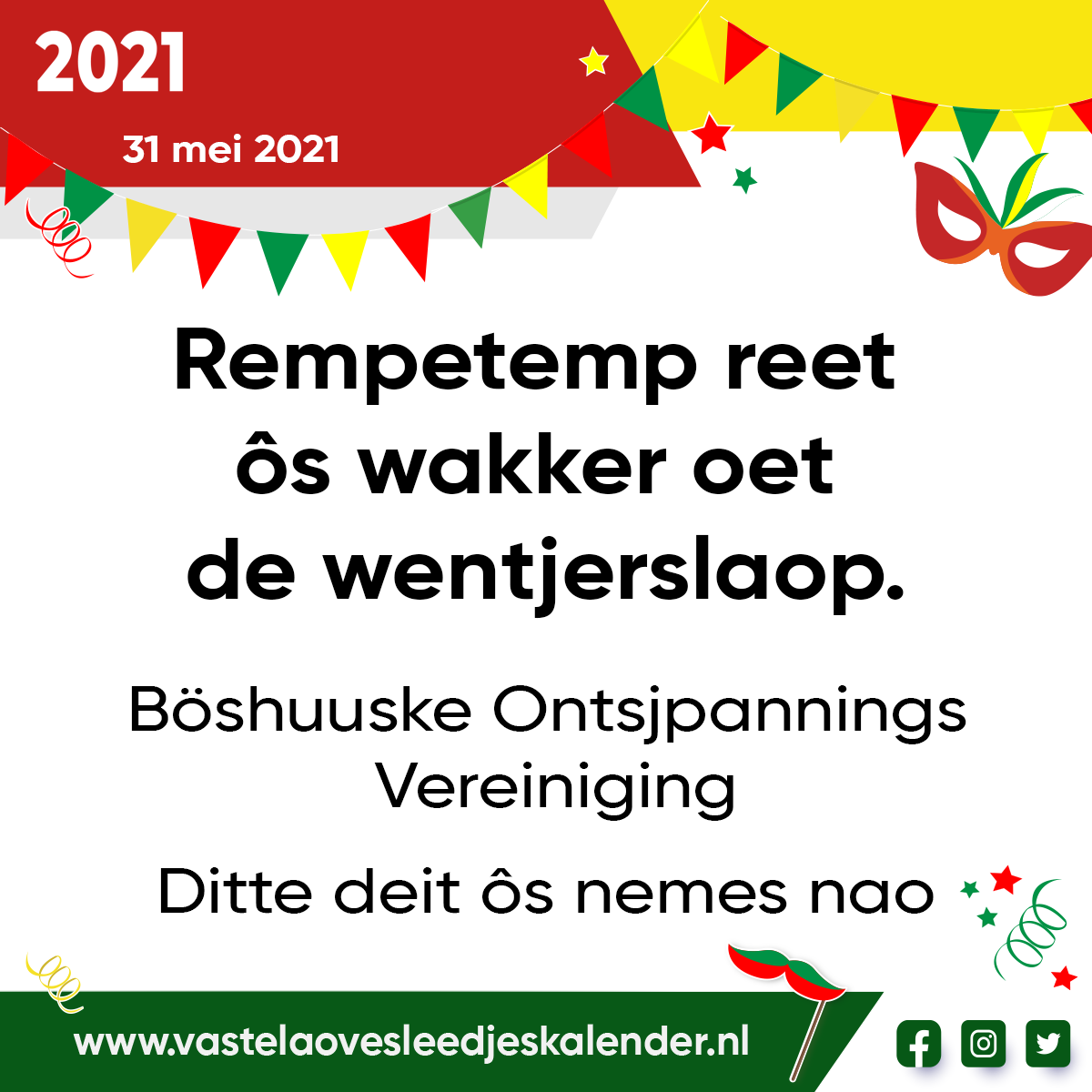 Rempetemp reet Ã´s wakker oet de wentjerslaop.