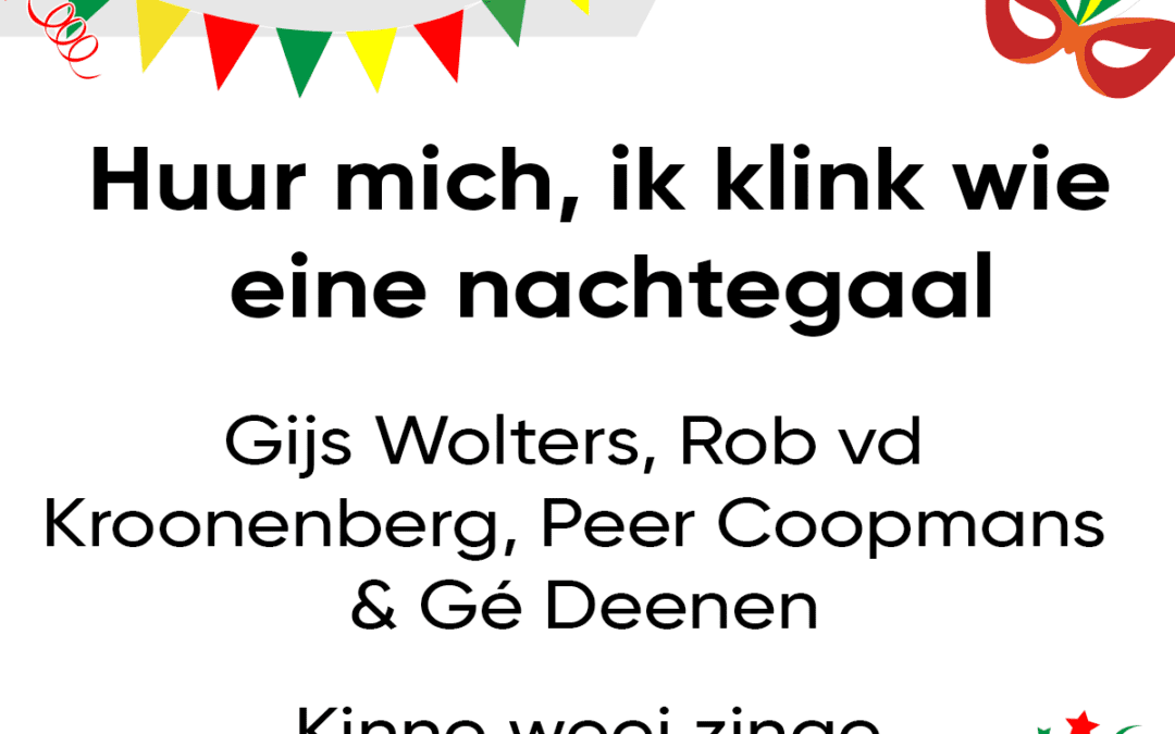 Huur mich, ik klink wie eine nachtegaal