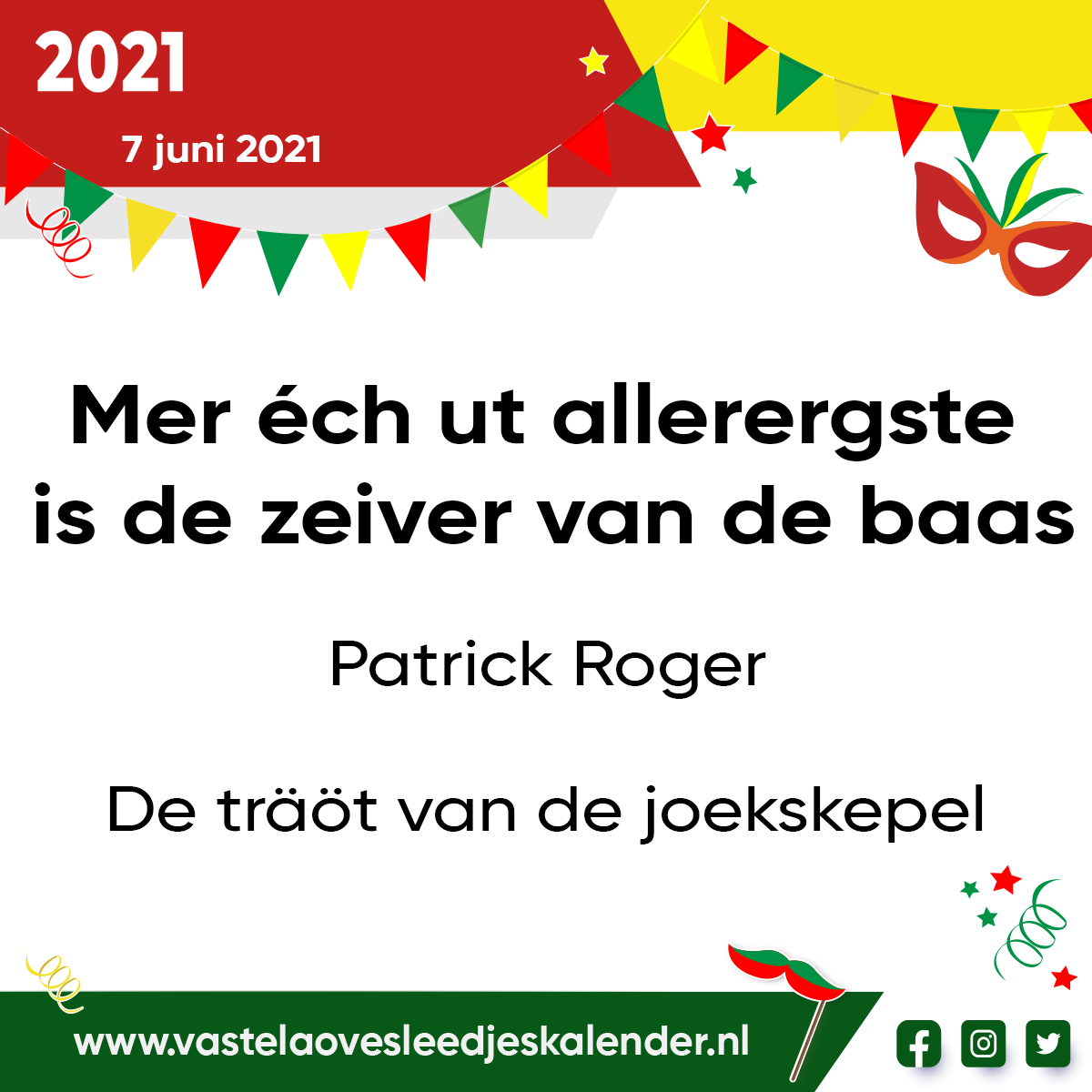 Mer Ã©ch ut allerergste is de zeiver van de baas