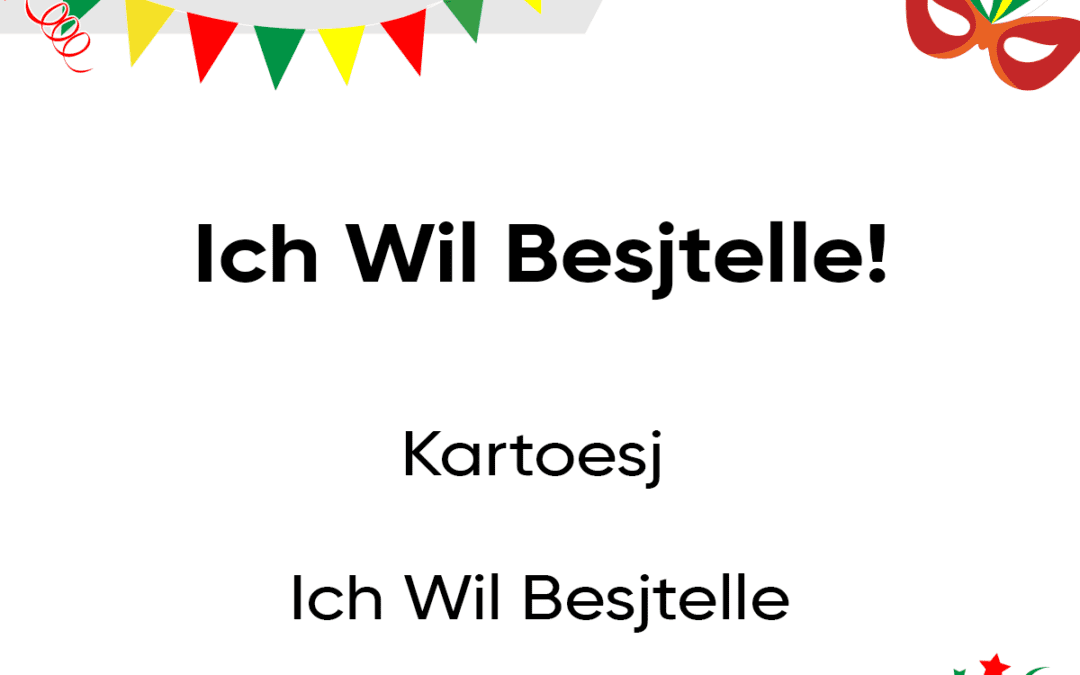 Ich Wil Besjtelle!