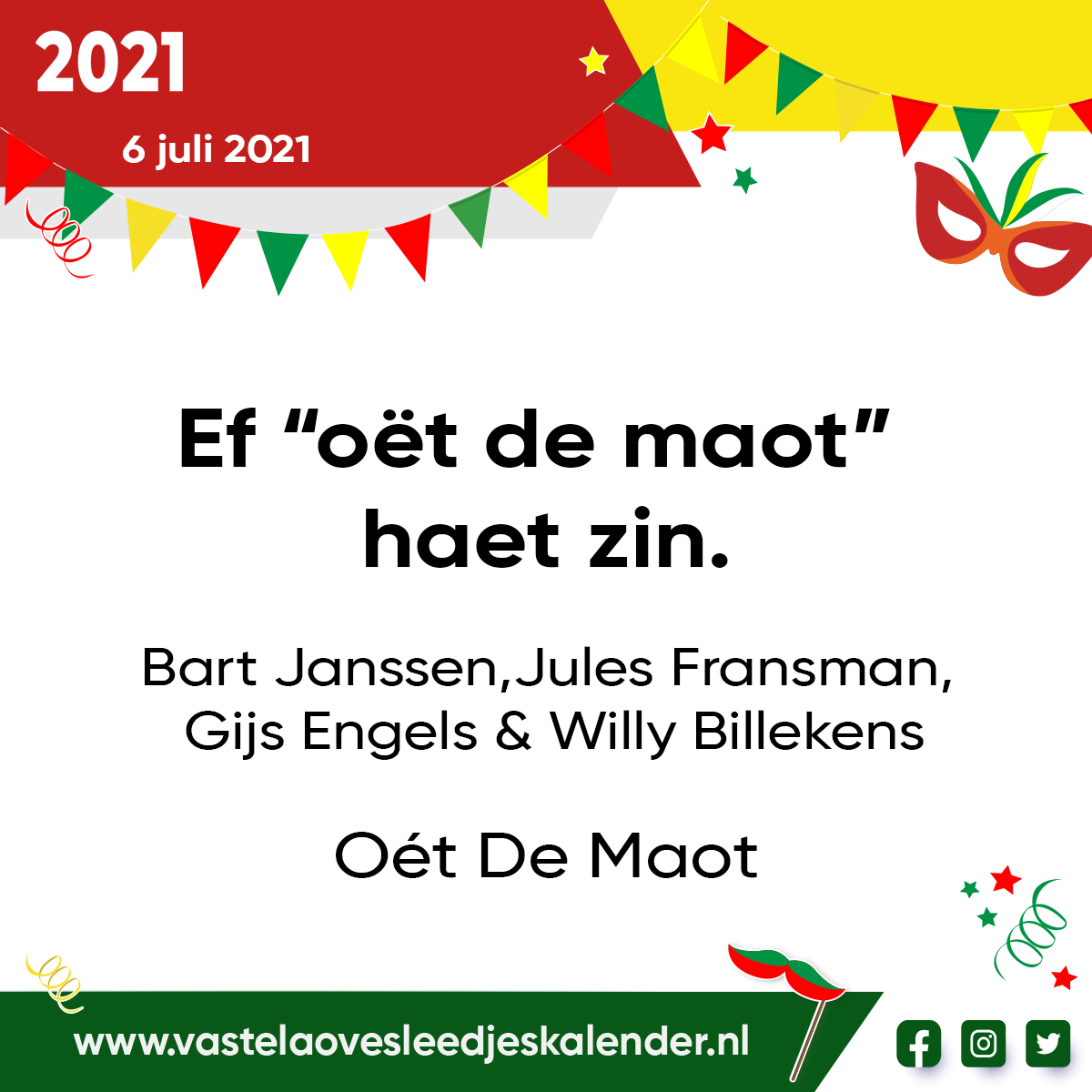 Ef ‘oÃ«t de maot’ haet zin.