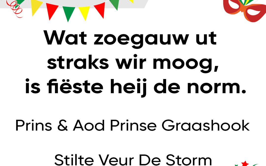 Wat zoegauw ut straks wir moog is fiÃ«ste heij de norm.