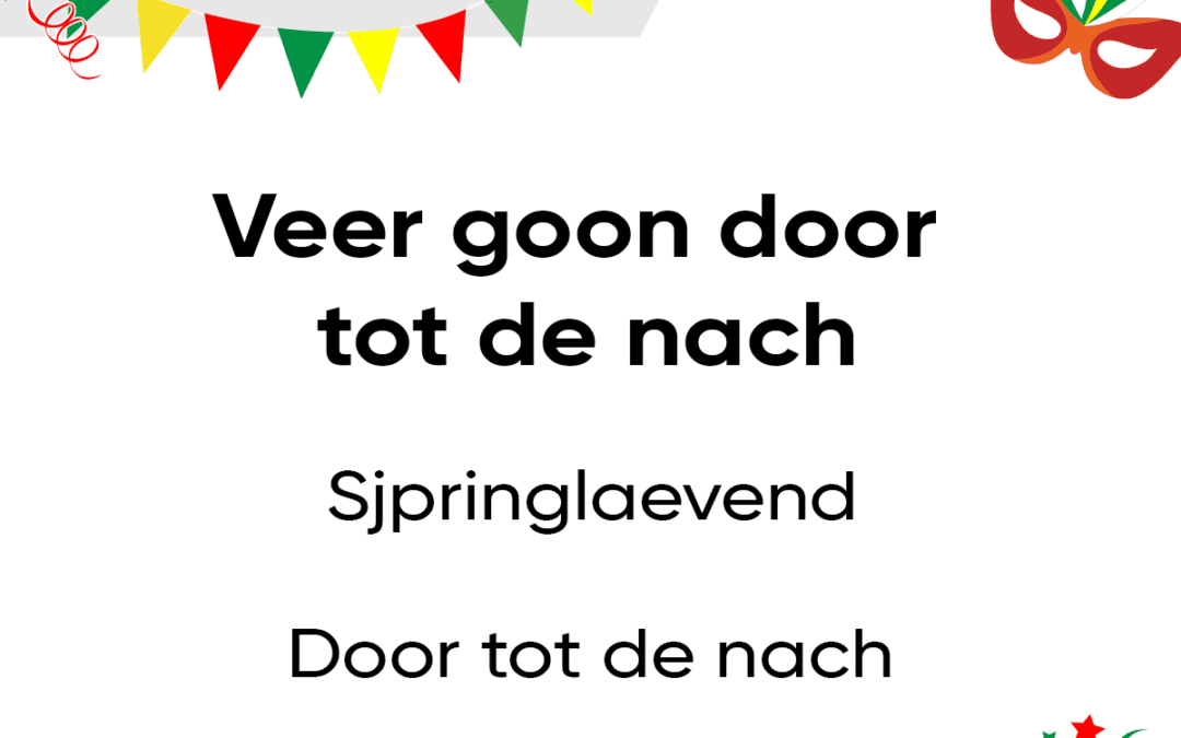 Veer goon door tot de nach