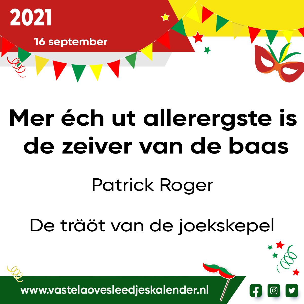 Mer Ã©ch ut allerergste is de zeiver van de baas