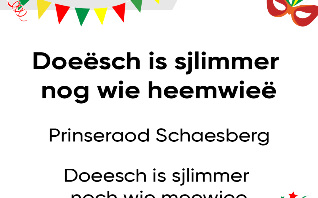 DoeÃ«sch is sjlimmer nog wie heemwieÃ«