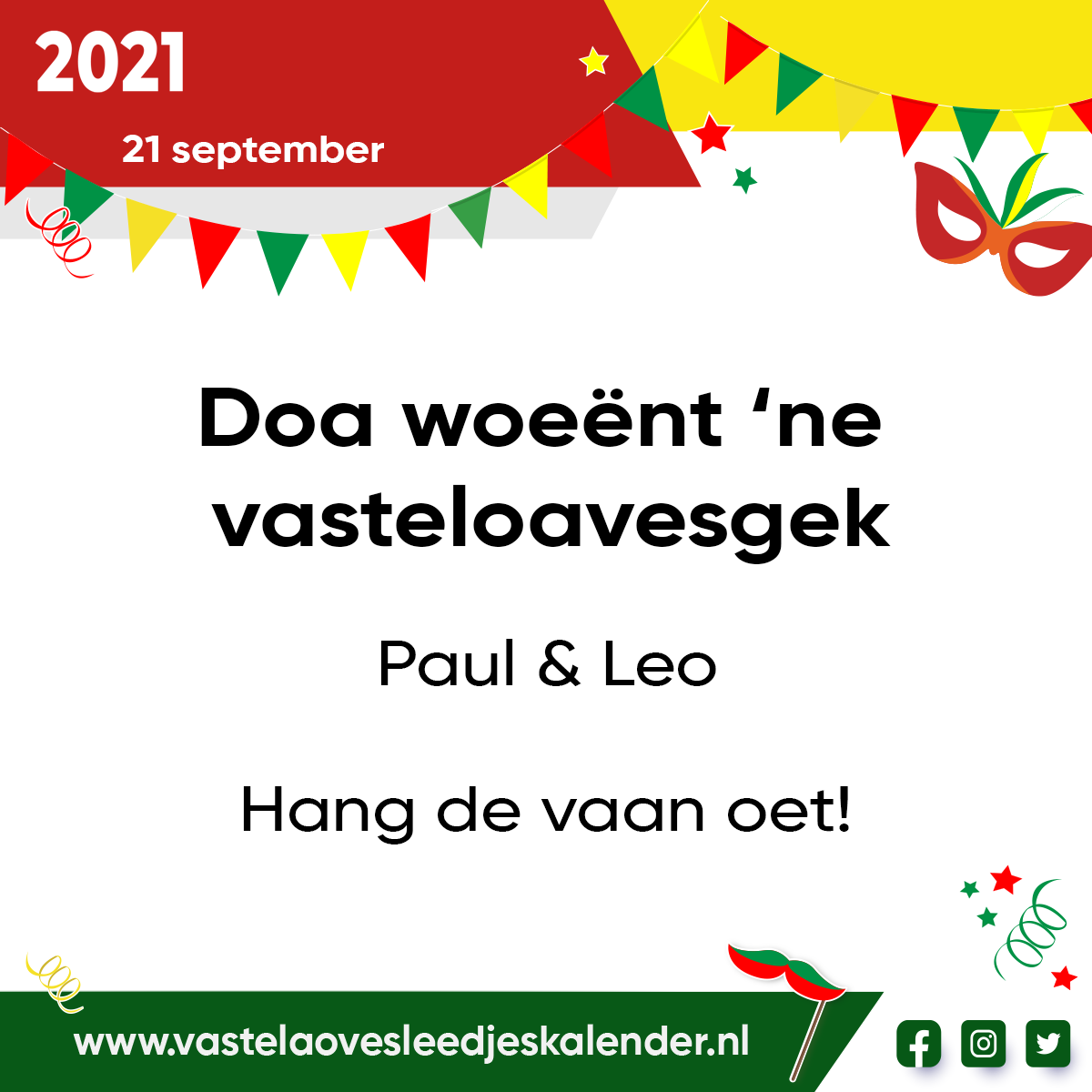 Doa woeÃ«nt ‘ne vasteloavesgek