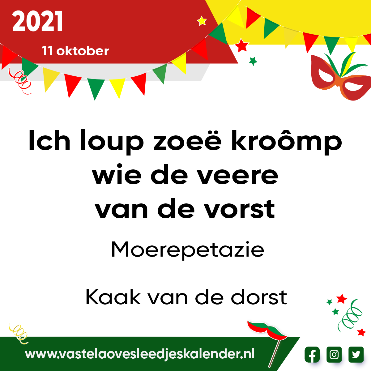 Ich loup zoeÃ« kroÃ´mp wie de veere van de vorst