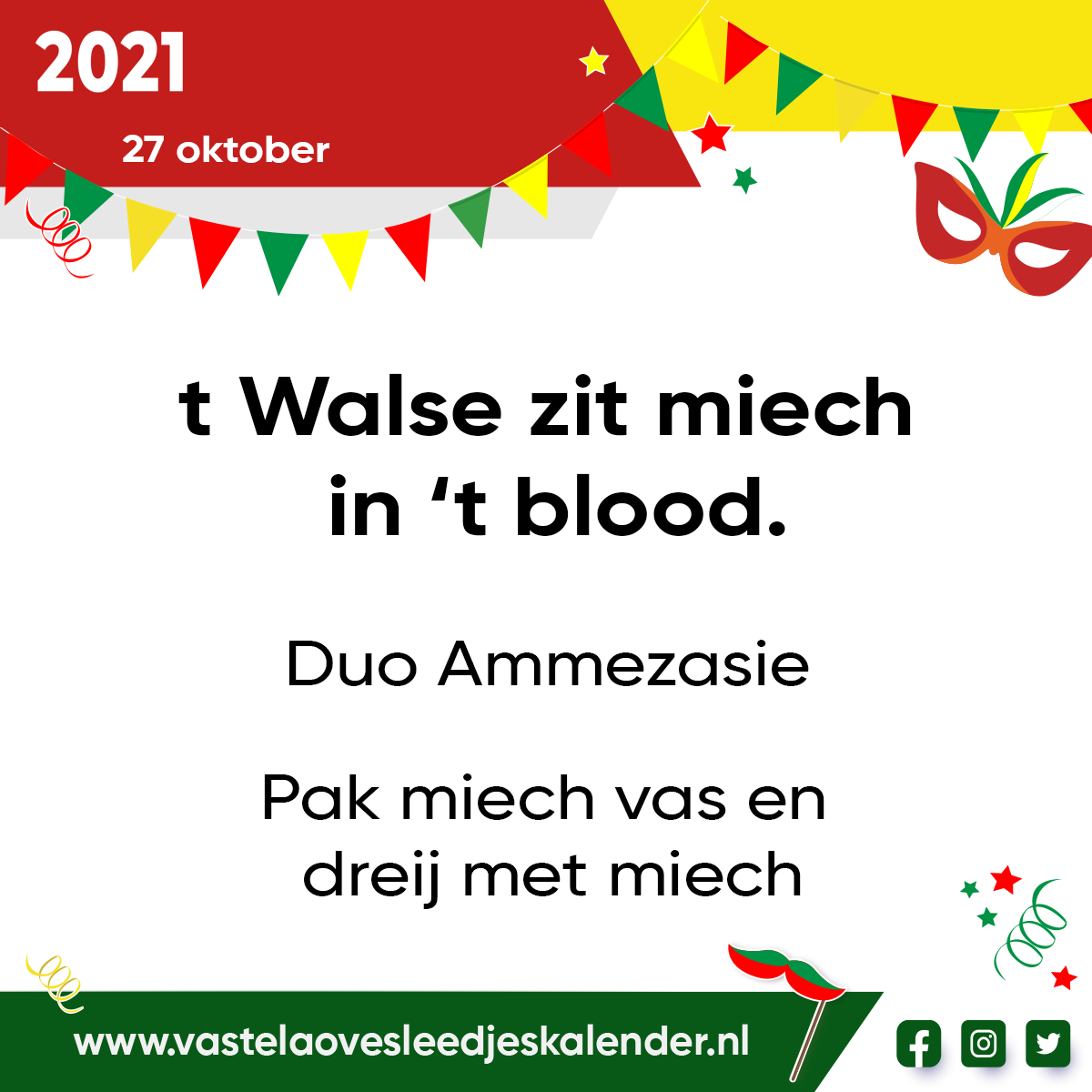 t Walse zit miech in ’t blood.