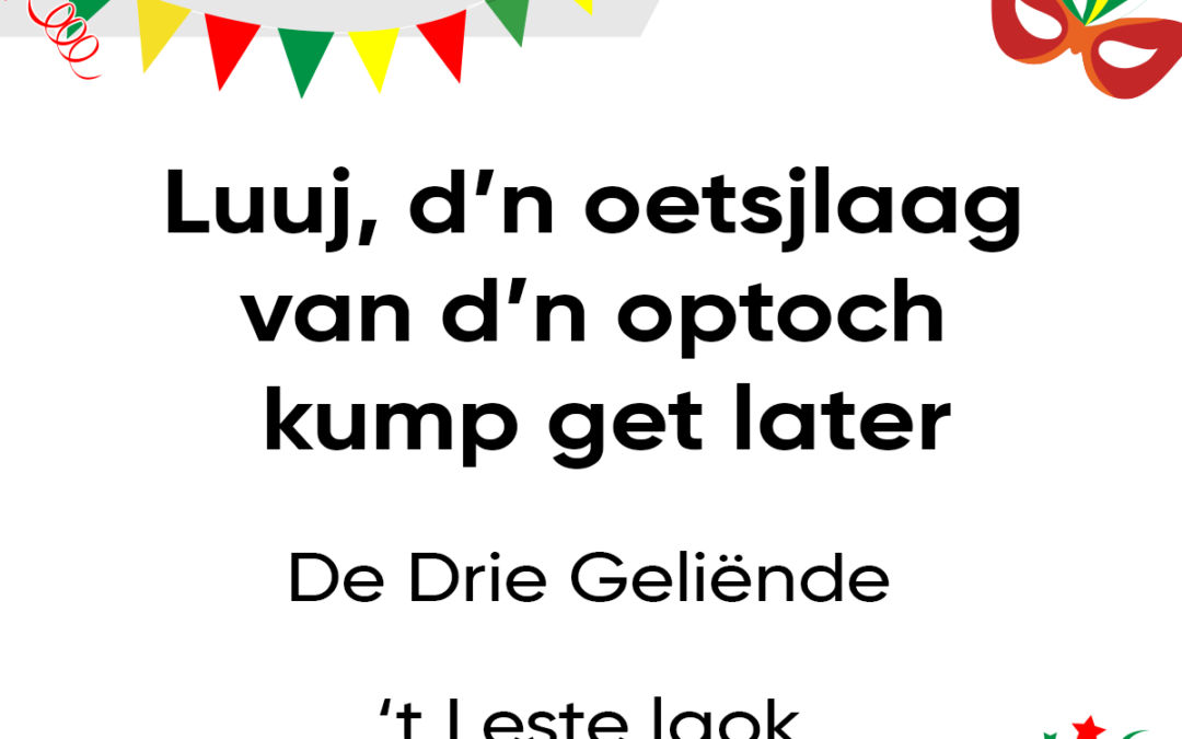 D’n oetsjlaag van d’n optoch kump get later