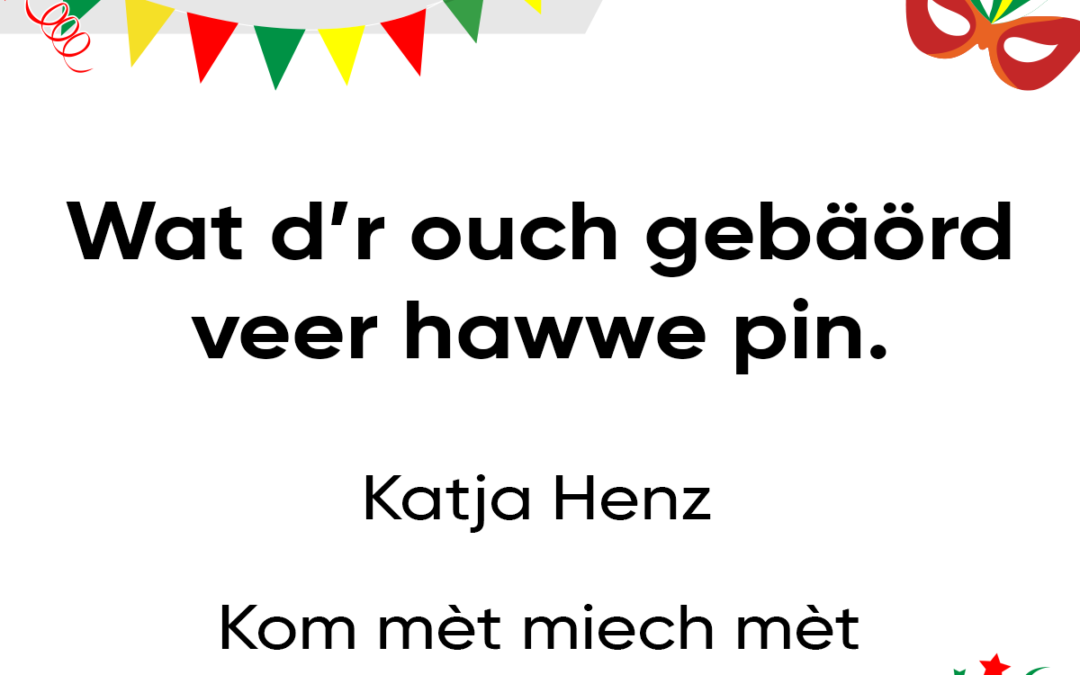 Wat d’r ouch gebÃ¤Ã¶rd veer hawwe pin