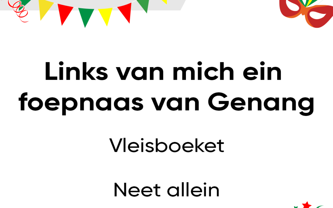 Links van mich ein foepnaas van Genang