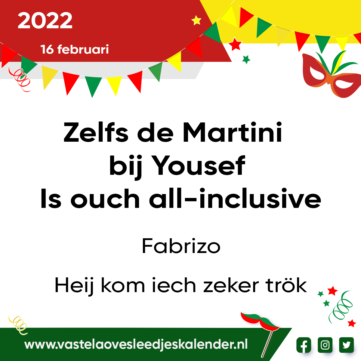 Zelfs de Martini bij Yousef is ouch all-inclusive