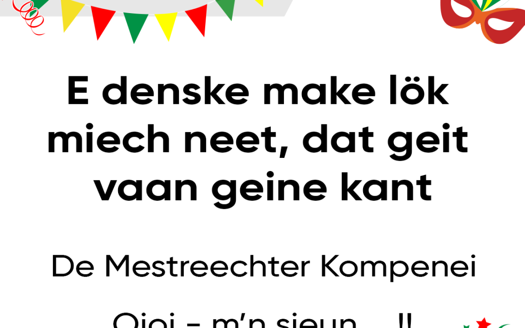 E denske make lök miech neet, dat geit vaan geine kant