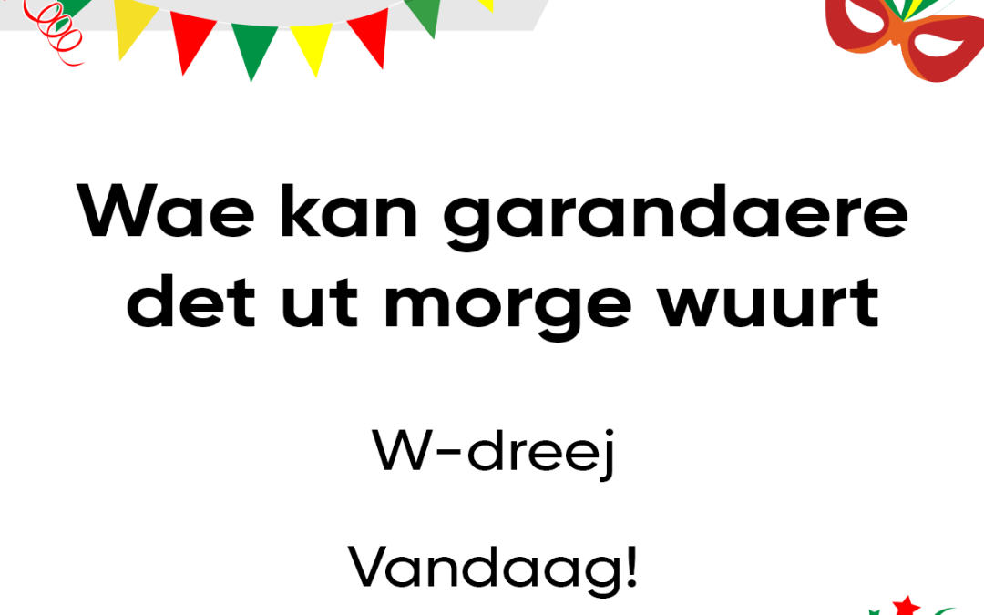 Wae kan garandaere det ut morge wuurt