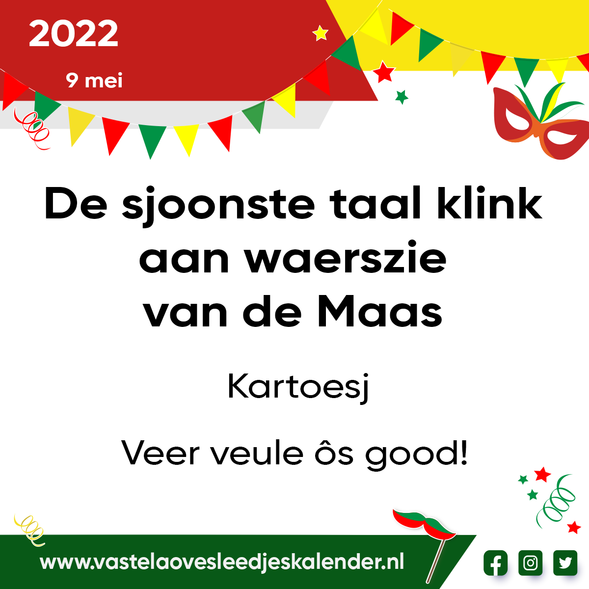 De sjoonste taal klink aan waerszie van de Maas