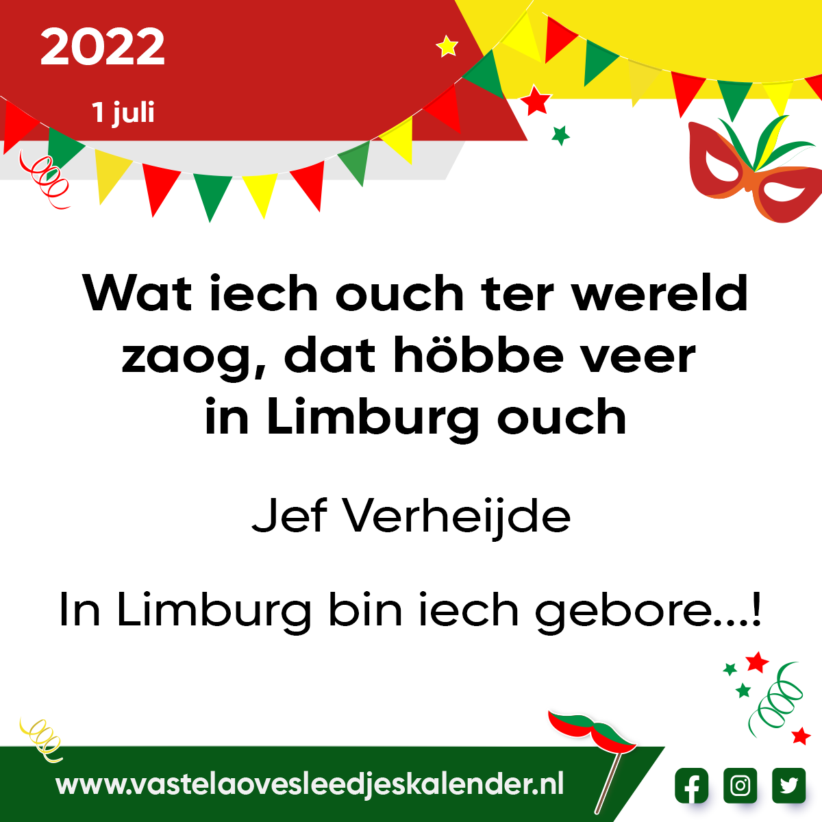 Wat iech ouch ter wereld zaog, dat höbbe veer in Limburg ouch