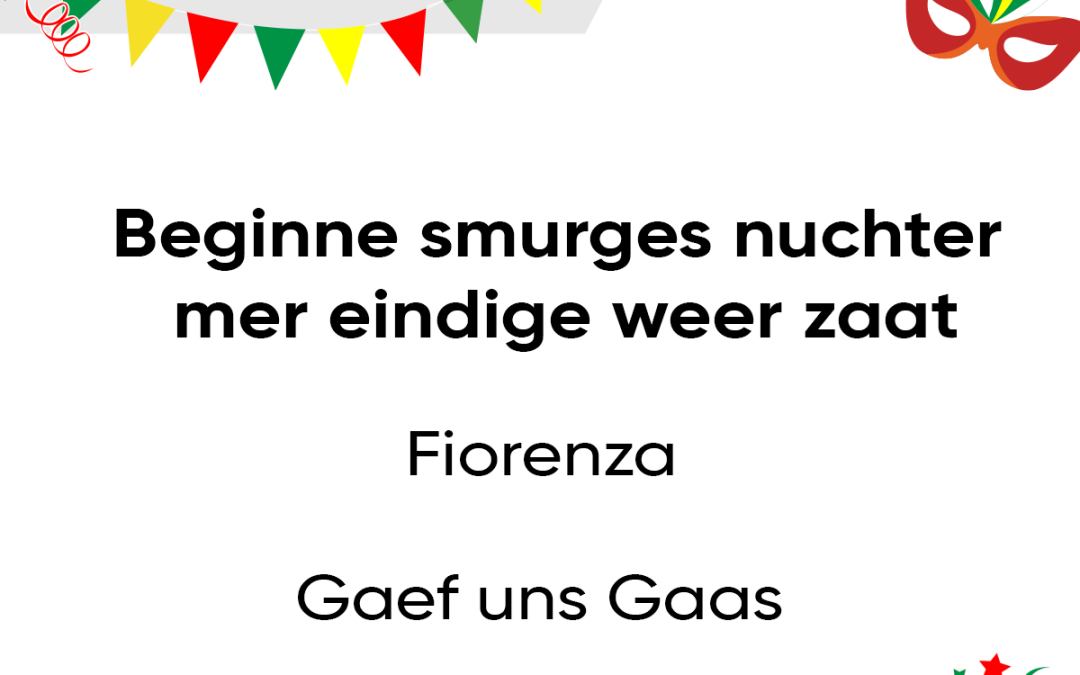 Beginne smurges nuchter mer eindige weer zaat