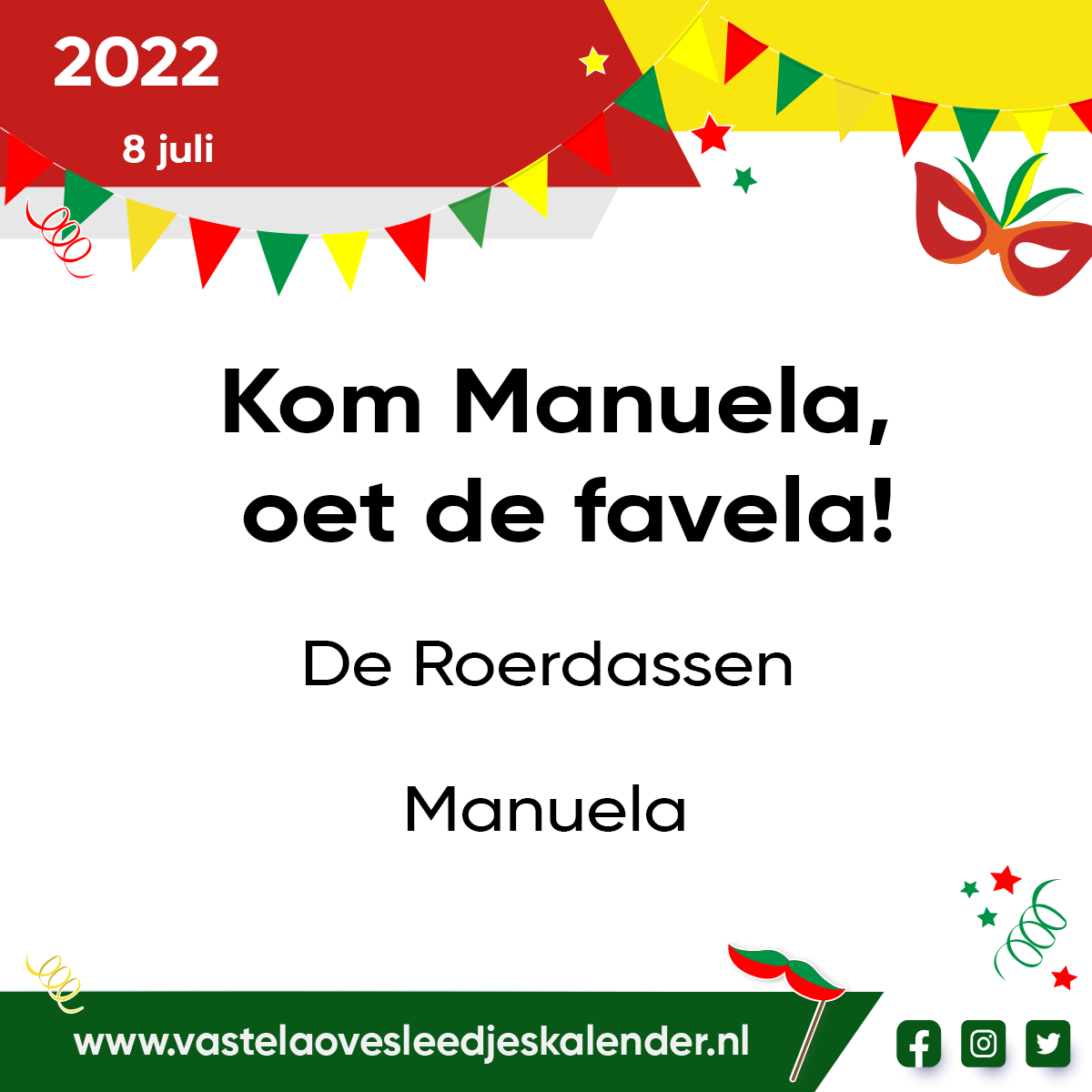 Kom Manuela, oet de favela!