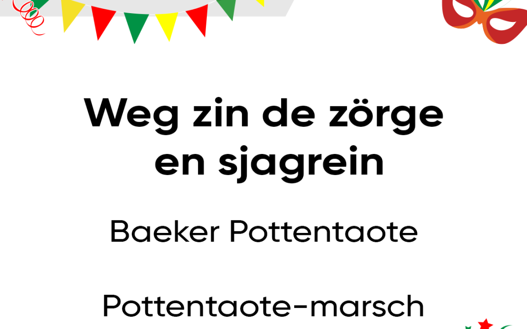 Weg zin de zörge en sjagrein