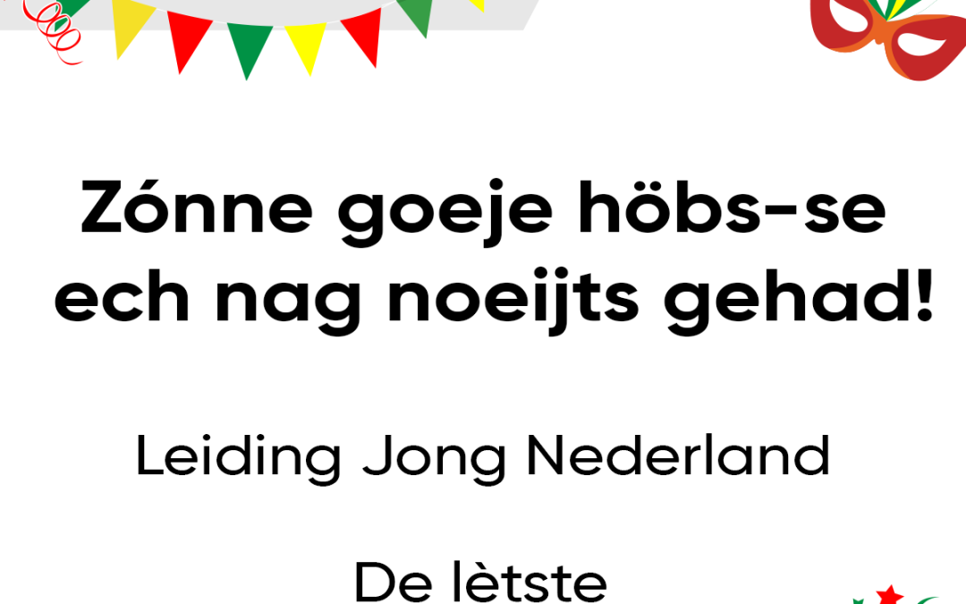 Zónne goeje höbs-se ech nag noeijts gehad!