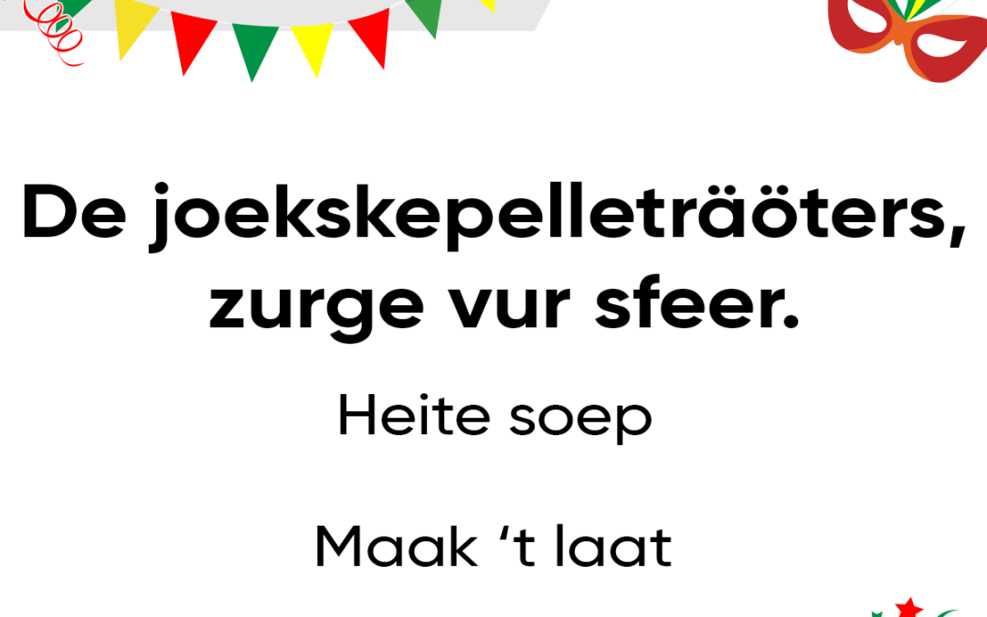 De joekskepelle träöters, zurge vur sfeer.