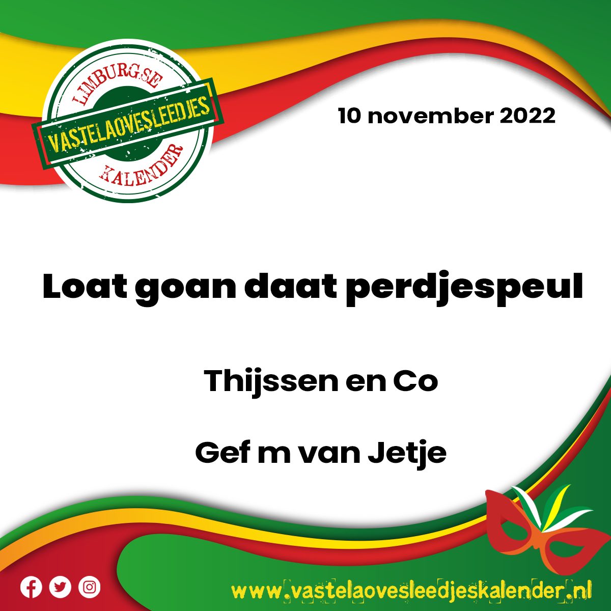 Loat goan daat perdjespeul