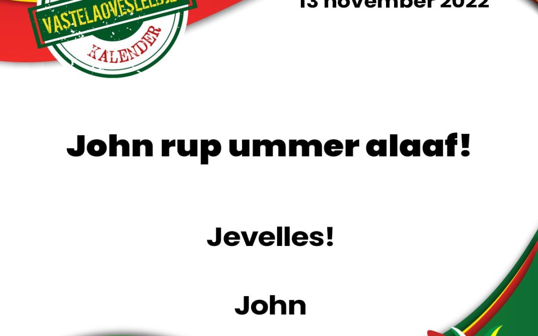 John rup ummer alaaf!