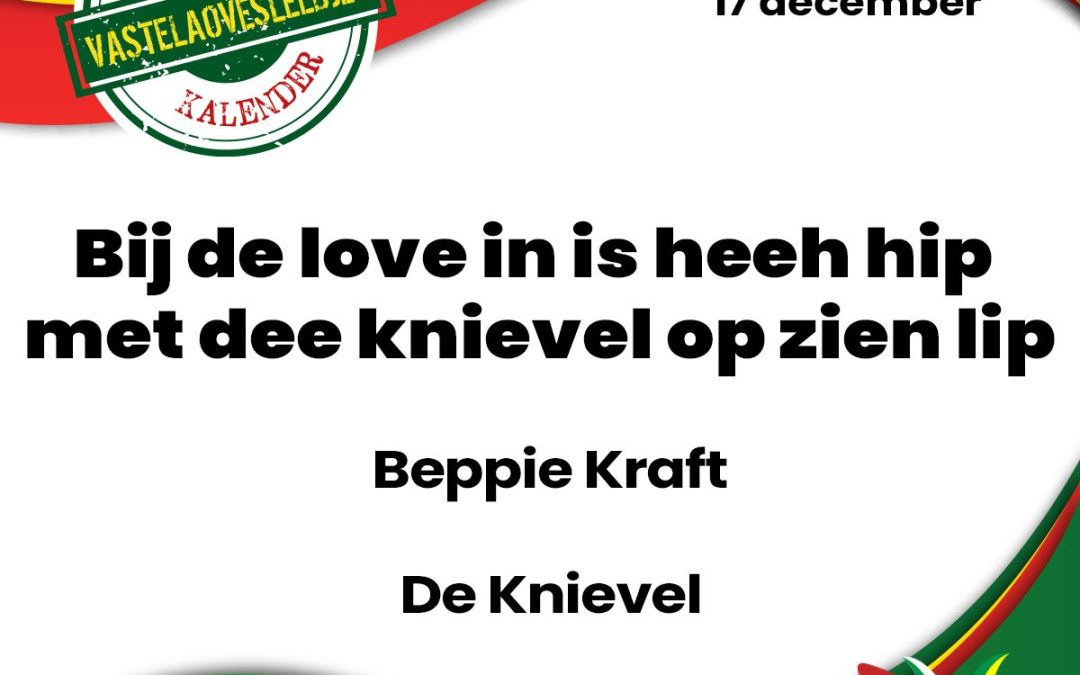 Bij de love in is heeh hip met dee knievel op zien lip