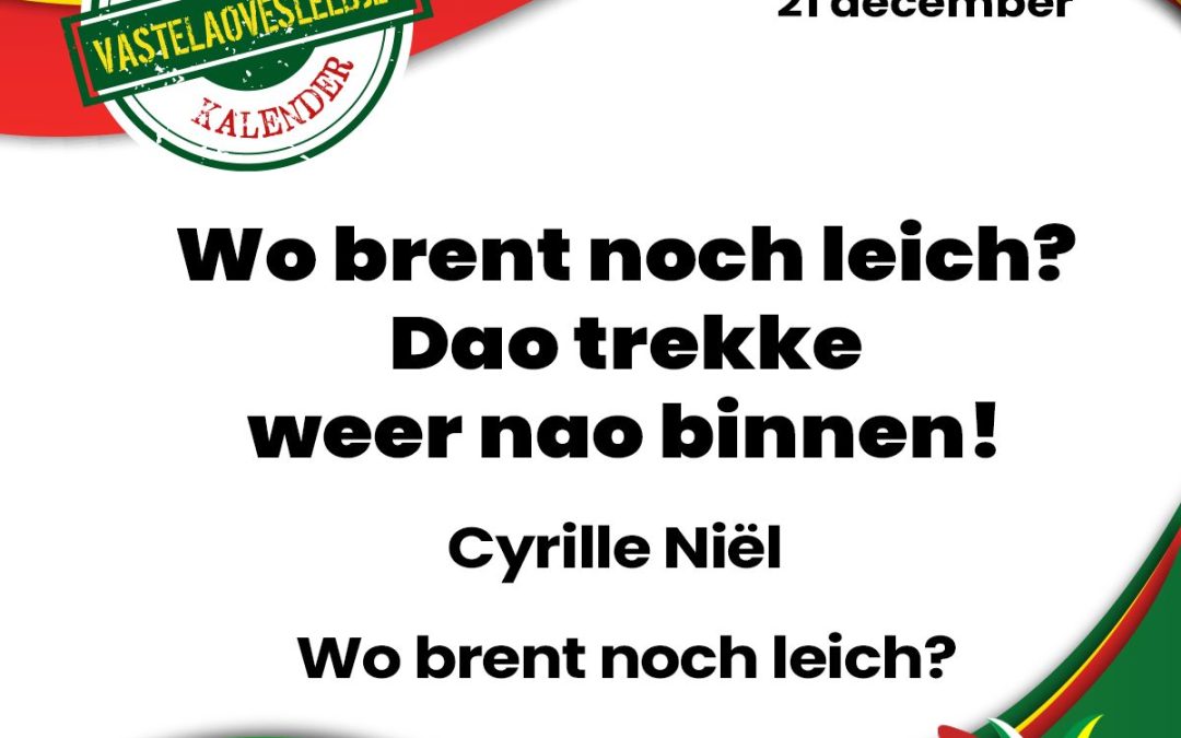 Wo brent noch leich? Dao trekke weer nao binnen!