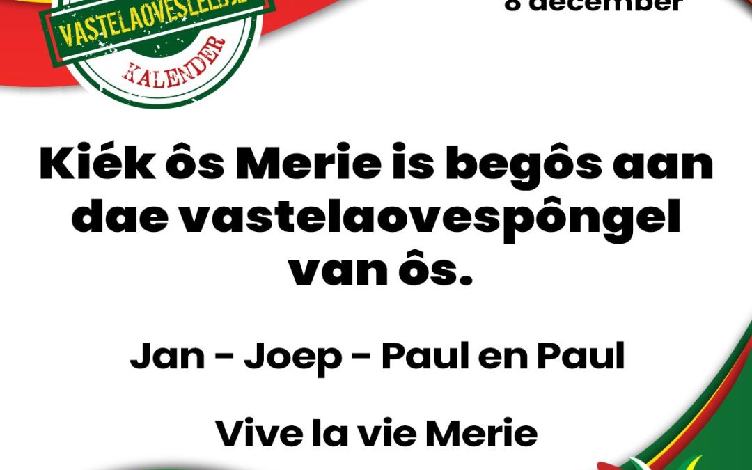 Kiék ôs Merie is begôs aan dae vastelaovespôngel van ôs.