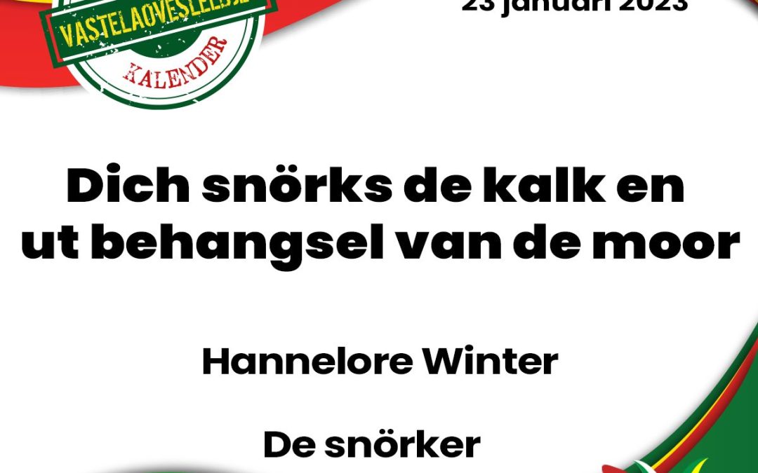 Dich snörks de kalk en ut behangsel van de moor